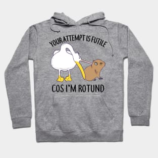 I'm Rotund Baby Capybara Pelican Funny Cute Chill Meme Hoodie